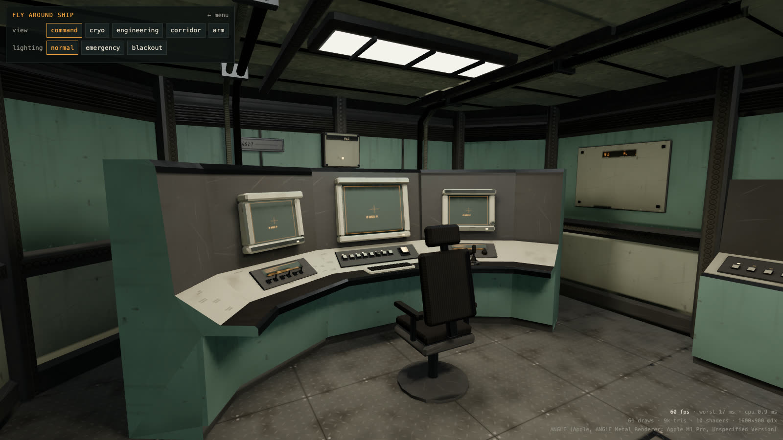 The command room in the browser